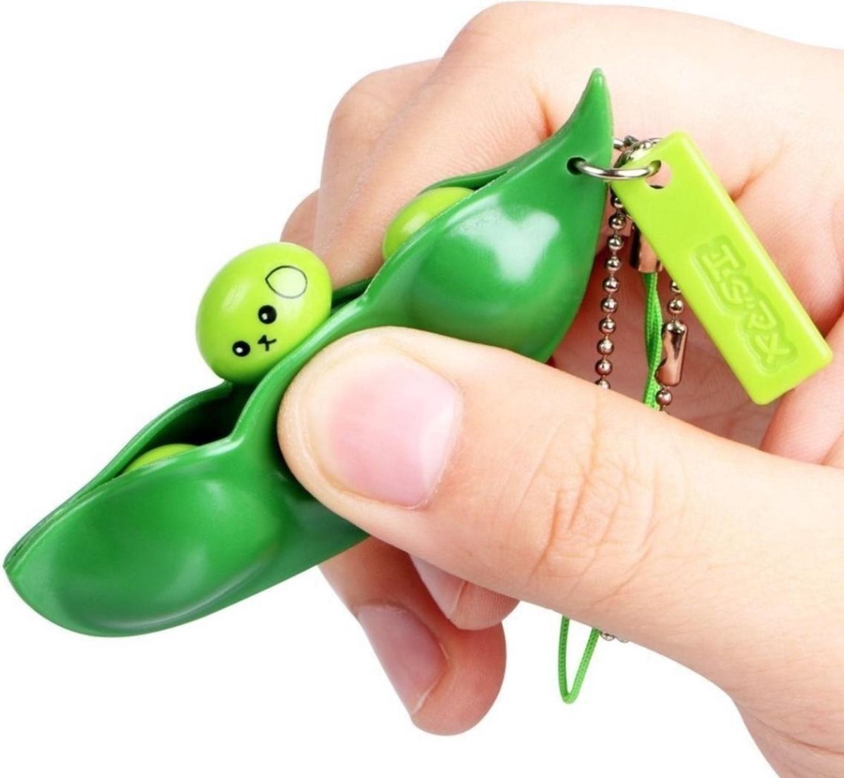     Bean |   Squishy | Pop It | Pea Popper |   Boontjes | Sleutelhanger |   Toy | Pop It boontjes | Antistress - Groen